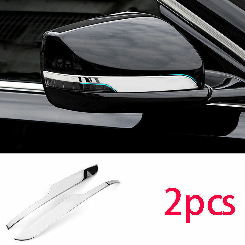 Exterior Side Rear View Mirror Strip Trim Chrome Steel for Cadillac CT5 2020-24