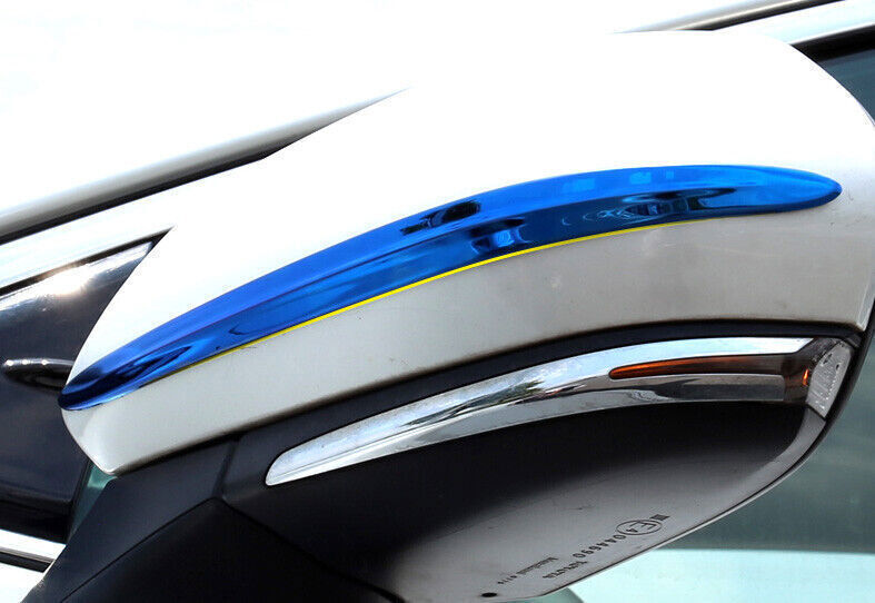 Blue Titanium Exterior Rear View Mirror Strip Trim 2P for Toyota for Camry 2020-2023