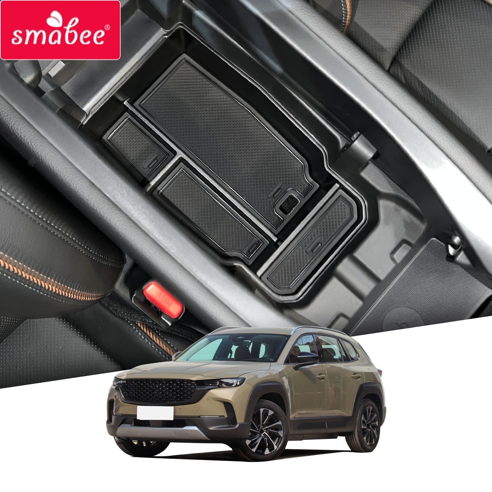 Car Armrest Storage Box for Mazda CX-50 Center Console Tray Stowing Tidying