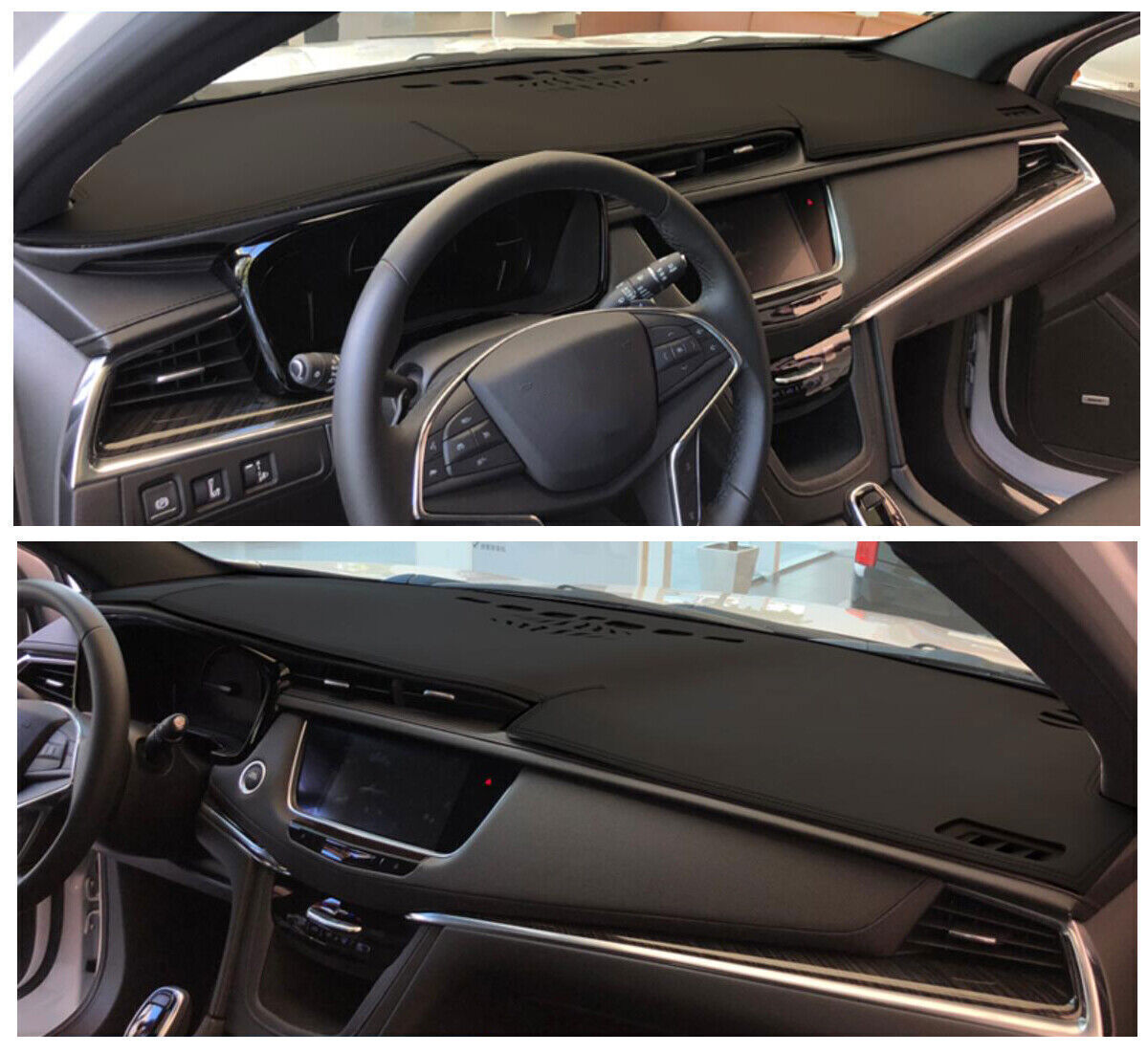 1X PU leather Dashboard Dash Mat Non-slip DashMat Shade for Cadillac XT6 2020-23
