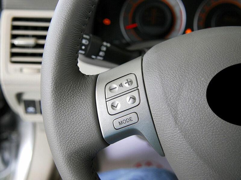 for Toyota for Corolla 2007-2013 Carbon Fiber Car Steering Wheel Switch Cover Trim