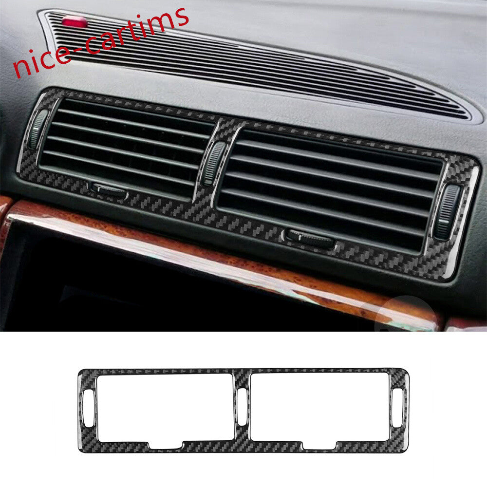 1¡ÁCarbon Fiber Center Air Vent Outlet Panel Cover for BMW 7 Series E38 1994-2001