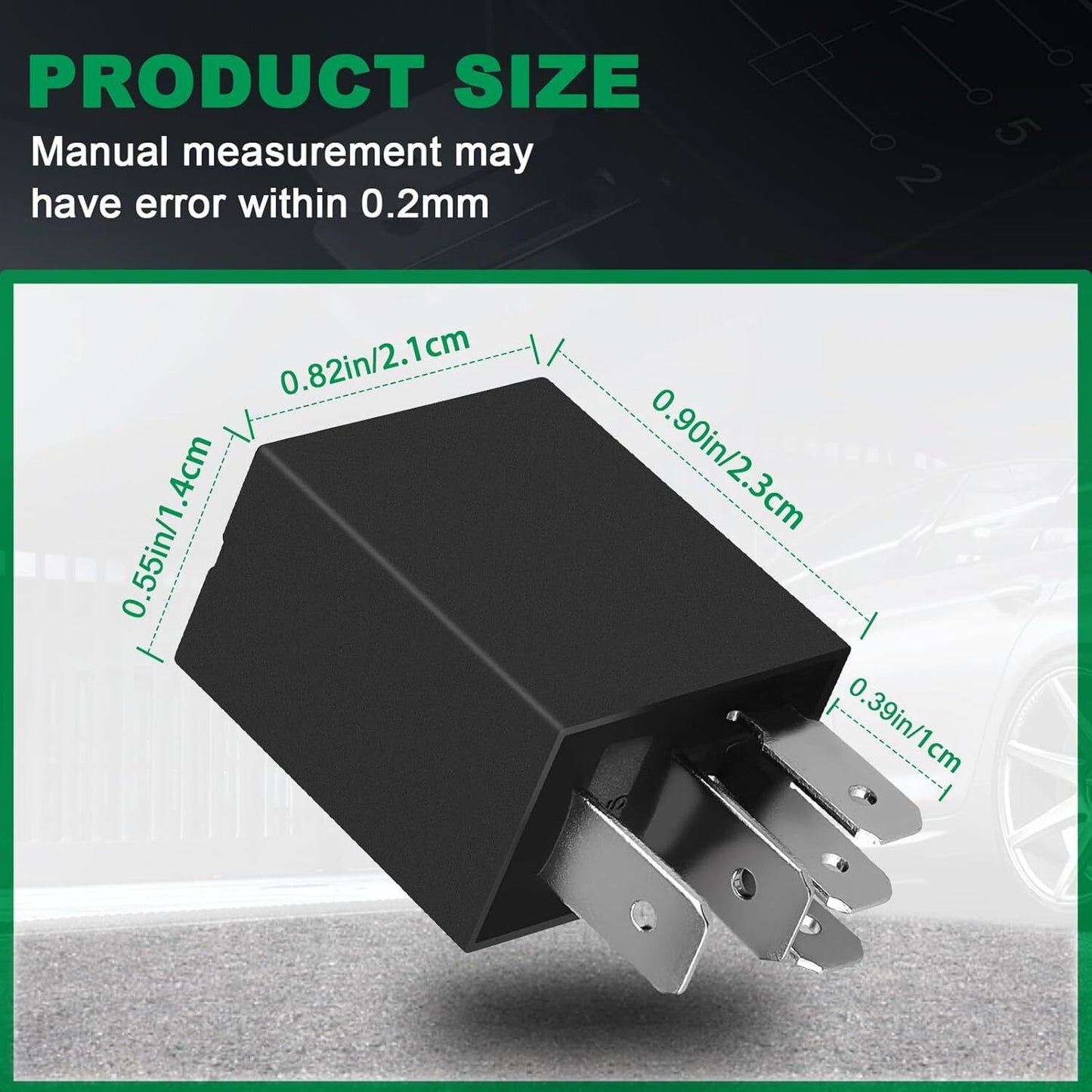 5pin Automotive Relays 12V 30A Trim Starter Relay for Engine Compartment from US