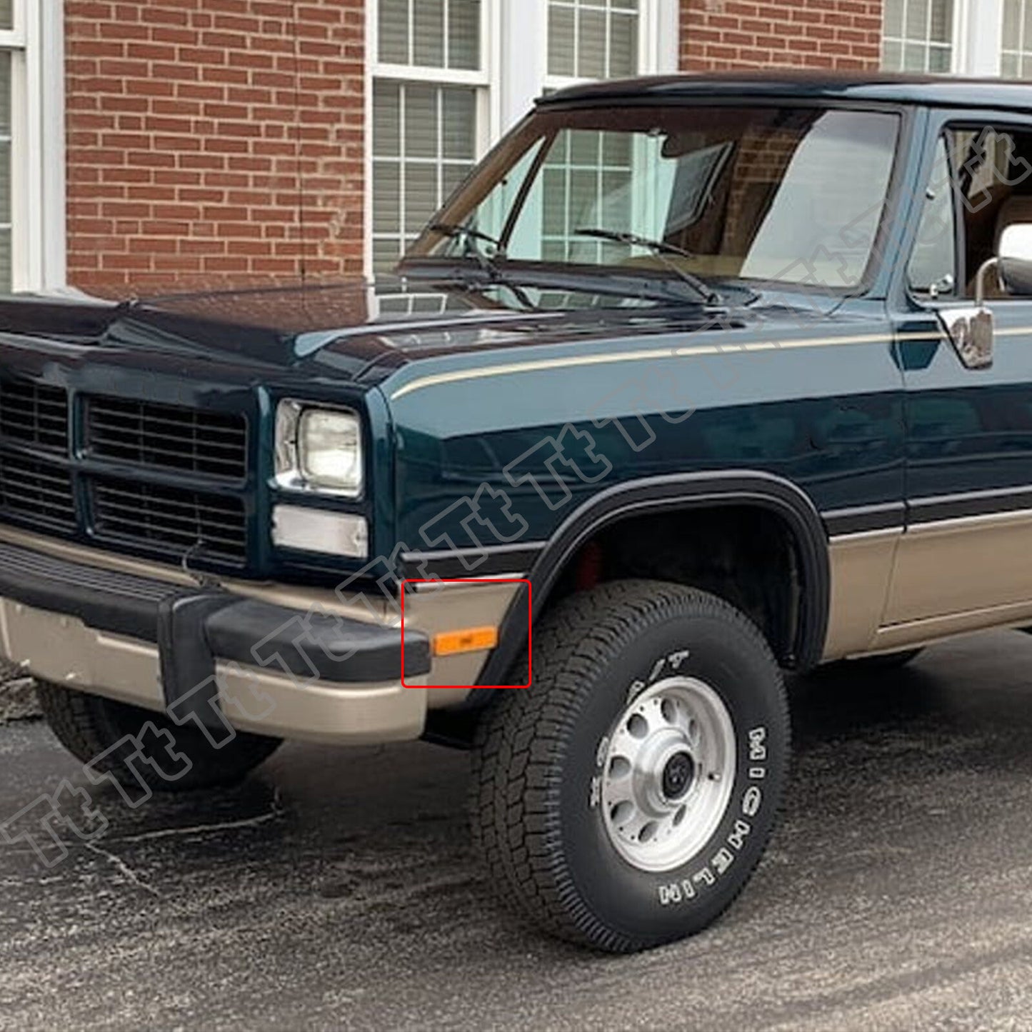 Compatible with for Dodge D150, D250, W250, and W150 chargers with transparent LED front marker lights (models 71-93).