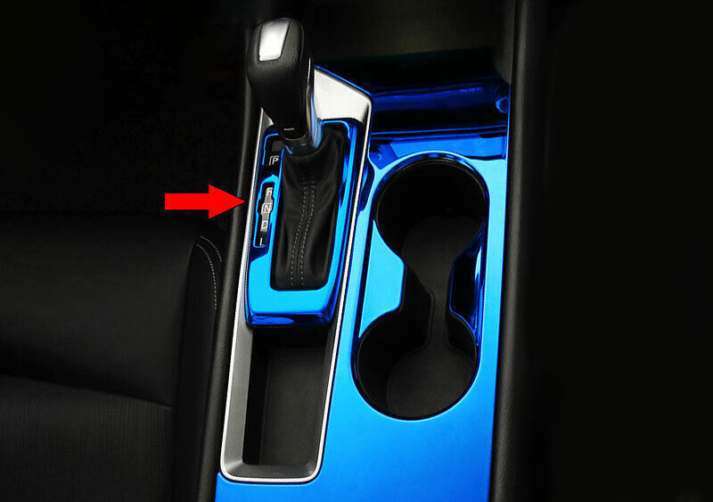Console Gear Shift Frame Cover Trim 1X for Nissan Altima/Teana 19-22 Blue Steel