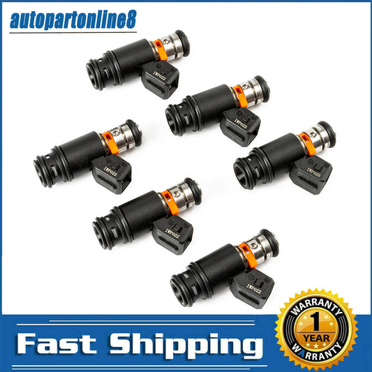 6Pcs Fuel Injectors for Volkswagen for Golf for Jetta EuroVan 1997 1999-2001 V6 2.8L GAS