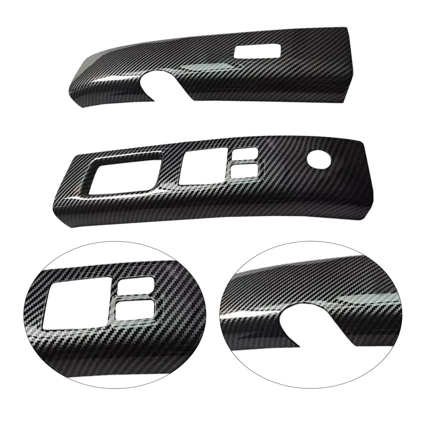 Carbon Fiber Style Interior Door Window Switch Cover Trim fitS for Nissan 350Z 03 AT