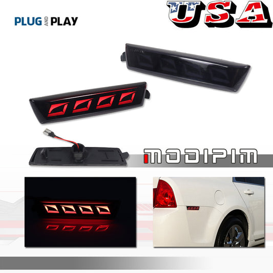 Replacement Smoke Lens LED Rear Side Marker Lights for Chevrolet Malibu 2008 - 12 Original Equipment Manufacturer (OEM)