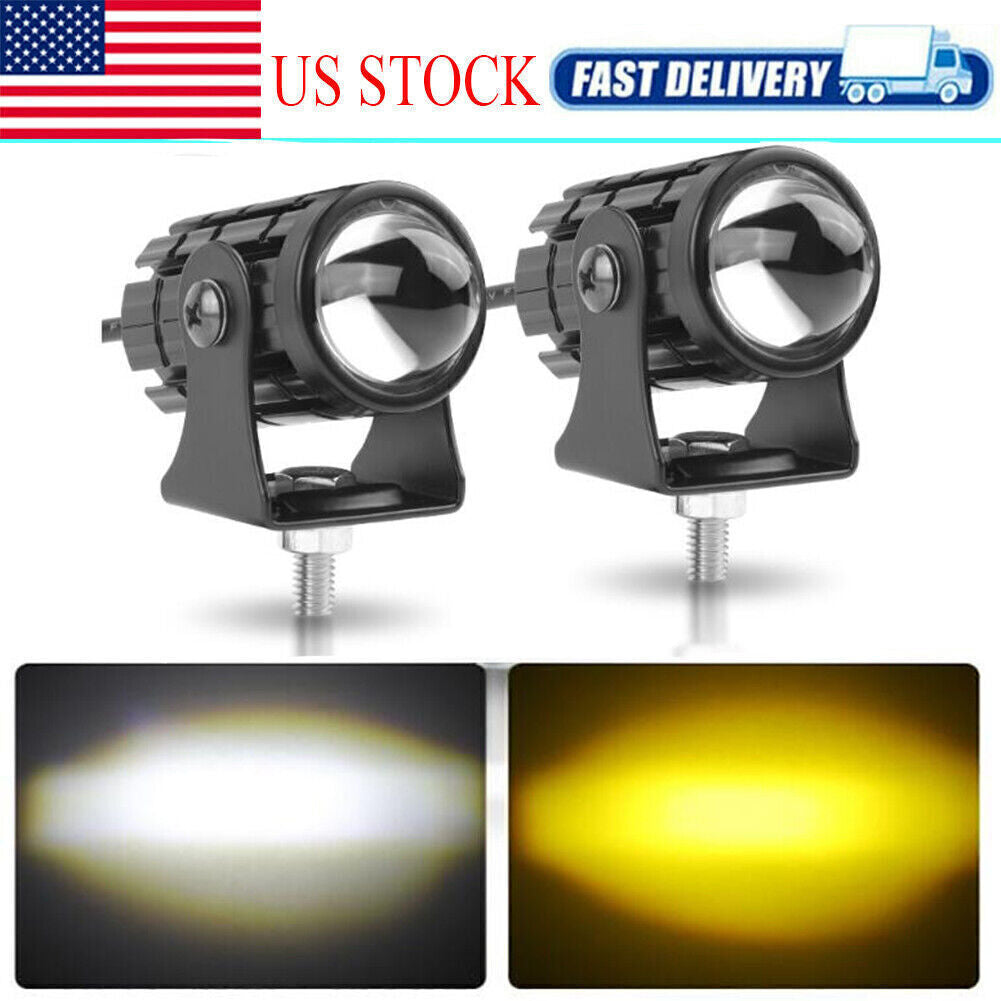 2 for Mini LED Work Light Bar Fog Driving Lamp Spot Pods Car SUV ATV Yellow White