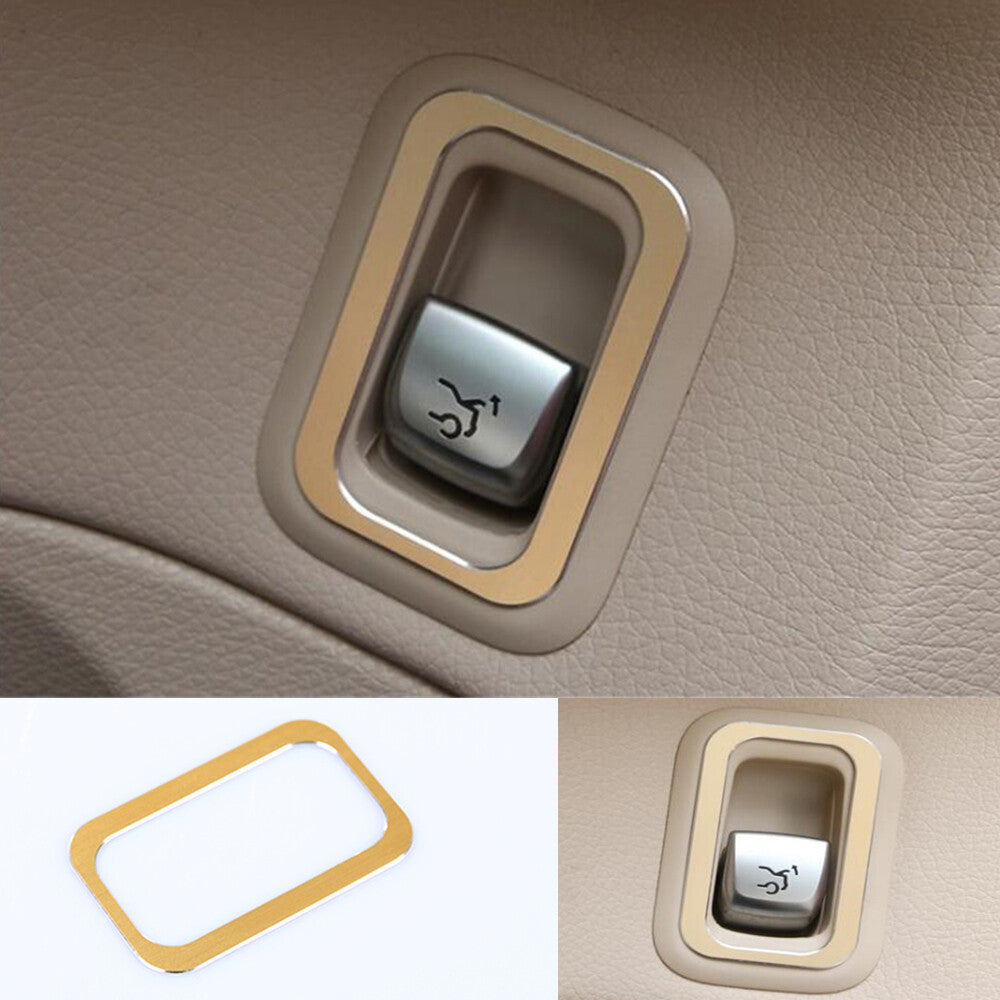 Alloy Gold Rear Door Tailgate Switch Button Trim for Benz C GLC Class W205 15-21