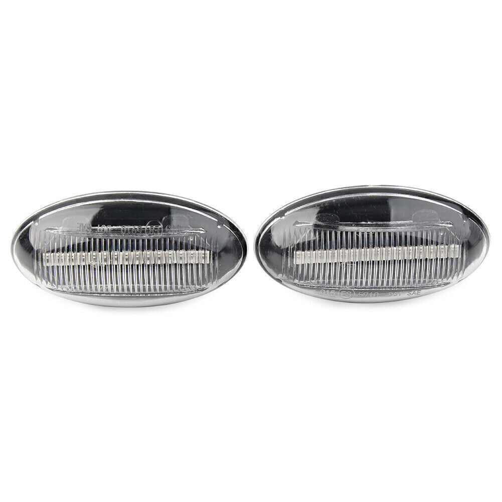 LED Dynamic Signal Side Marker Light Clear Fit for Peugeot 307 206 607 407 107 2PCS