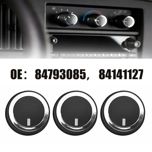 3x AC Heater Control Knob Air-con Buttons Switch for Chevrolet Express 84793085