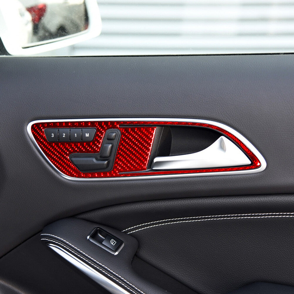 5X Red Front Door Handle Trim Cover for Mercedes Benz CLA 2014-2018/GLA 2015-18