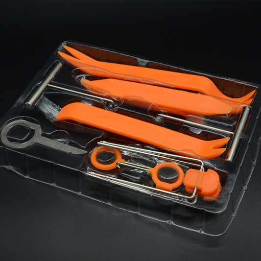 Car Door Panel Rim Pry Remove Tool Radio Audio Stereo GPS CD Removal Key 12 Pcs
