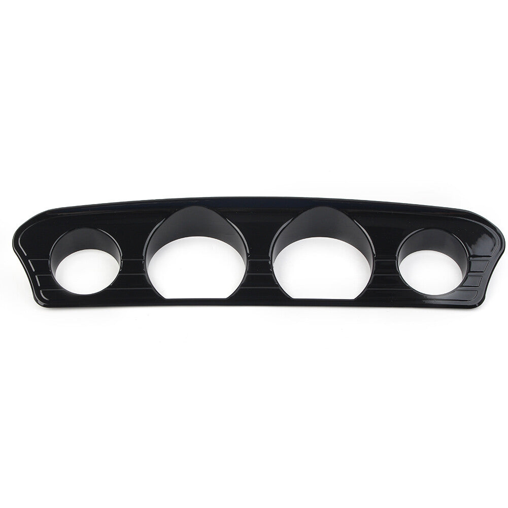 Black Tri Line Gauge Stereo Accent Trim Cover for Harley Touring 2014-2021 2015