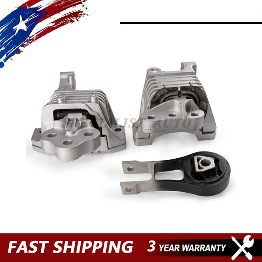 for Jeep Cherokee for Chrysler 200 2.4L 3PCS Engine Motor Transmission Mount Set