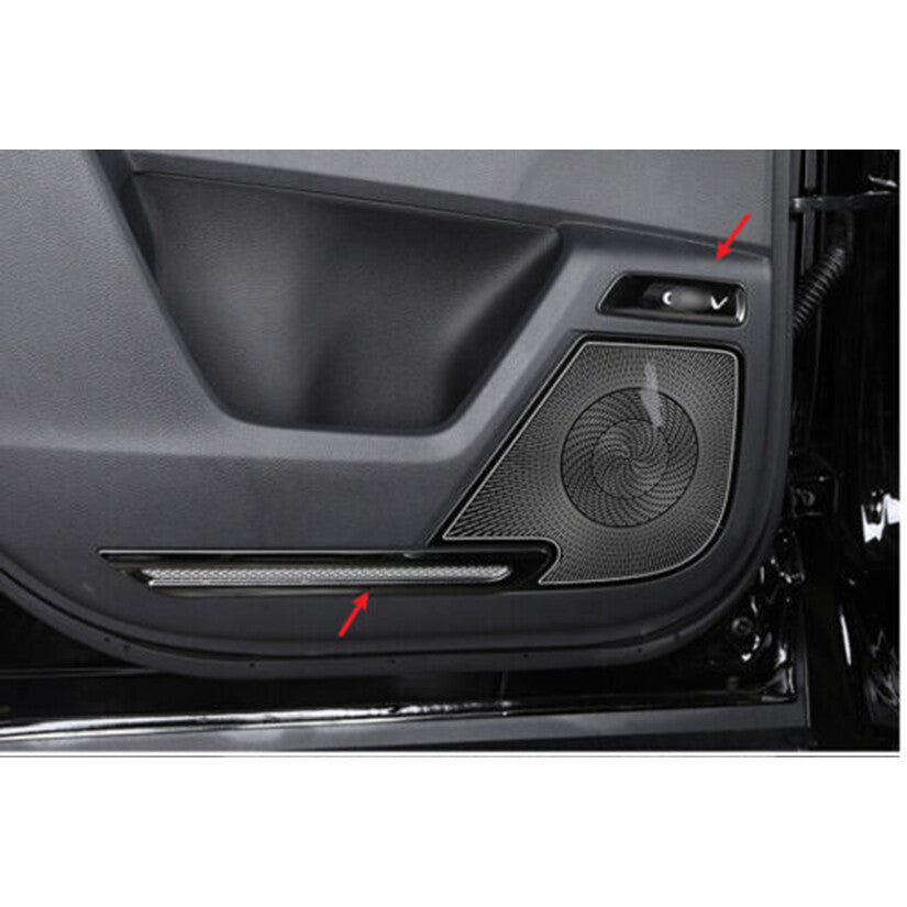 for Honda CR-V 2023-2024 Black Steel Inner Door Panel Strip Molding Cover Trim