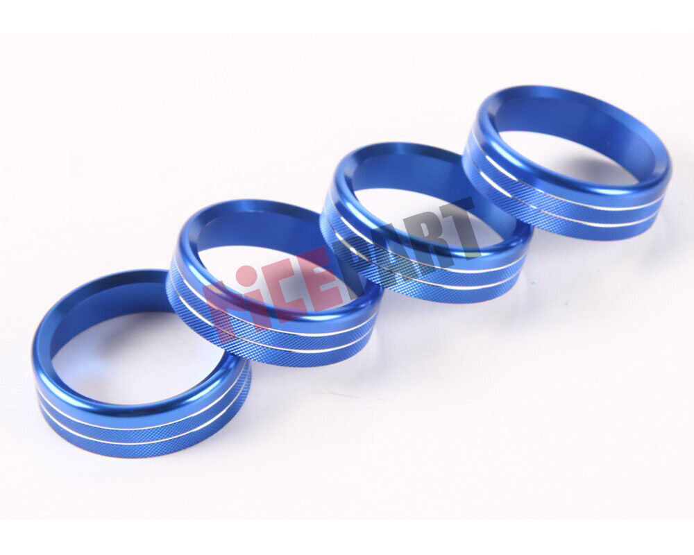 6a Air Conditioning Audio Switch Knob Decorative Cover Blue for Ford F150 Accessories
