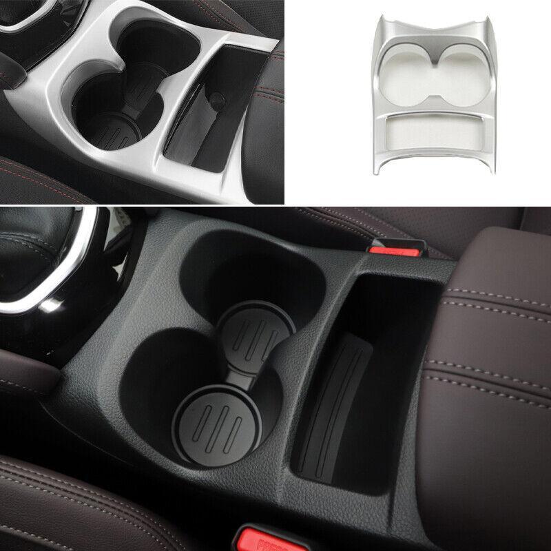 Fit for Nissan Rogue Sport 2017-2021 Silver Central Console Water Cup Cover 1pcs