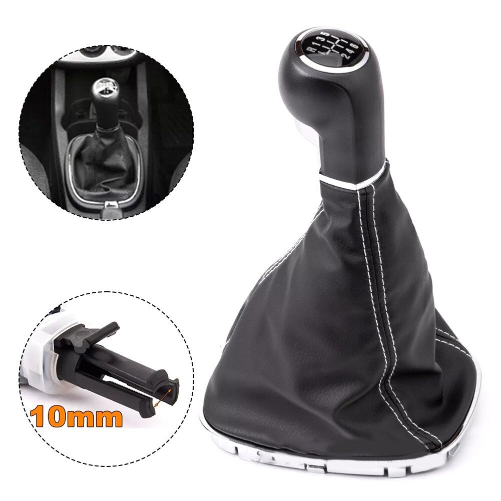 for Opel for Corsa D S07 2006-2014 shift button + shift cuff black 6 speed