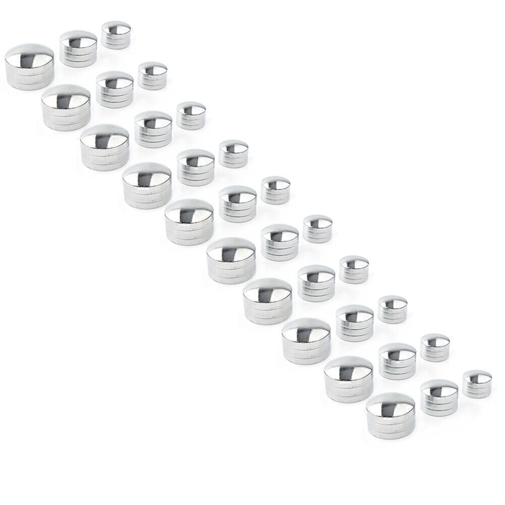 10x CNC Innen 9mm-13mm Schrauben Bolt Topper Kappen Abdeckung f¨¹r for Harley Chrom