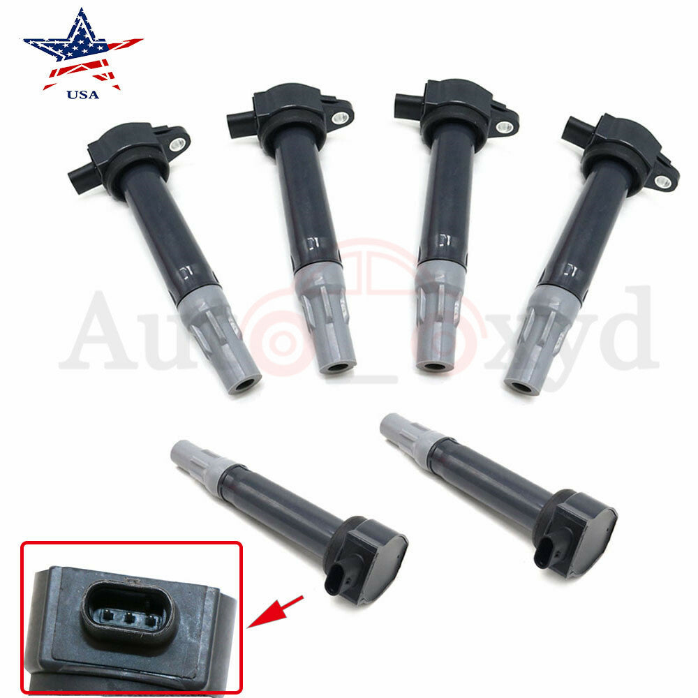 6 Pack Ignition Coils C1522 UF502 2006-2010 for Chrysler for Dodge 4.0L 3.5L