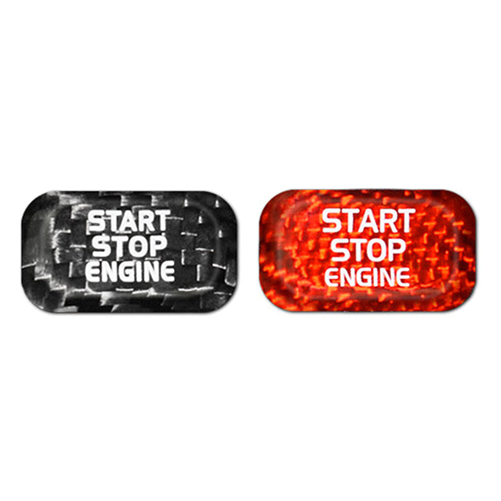 BLK Carbon Engine Start Stop Button Sticker Fit for Volvo V40 V60 S60L S60 XC60 S80L