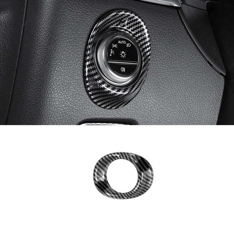 Fit for Mercedes-Benz GLC 260 300 2023 Carbon Fiber Headlight Switch Cover Trim
