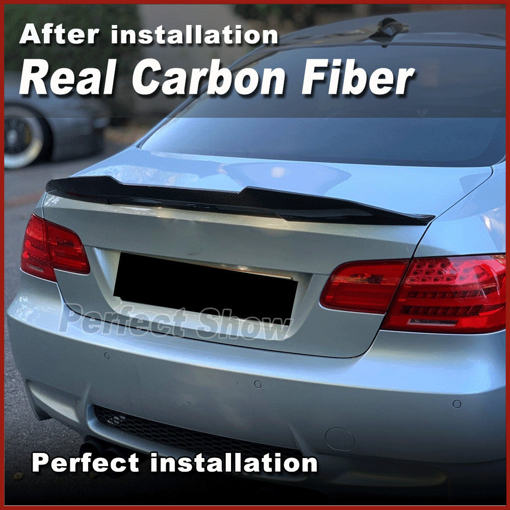 for BMW E92 325i 335i M3 Coupe 2006-2012 REAL Carbon Rear Trunk Spoiler Wing Lip