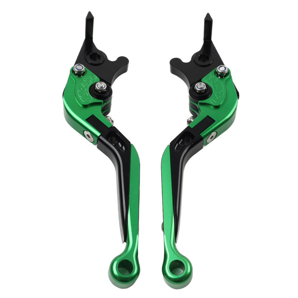 CNC Folding Extendable Brake Clutch Levers for Honda VFR1200/F 2010-2014 Green