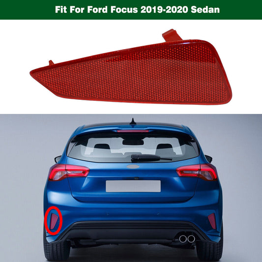 Left Driver Rear Bumper Reflector JX7B-13B415-CA for Ford Focus 2019-2020 Sedan