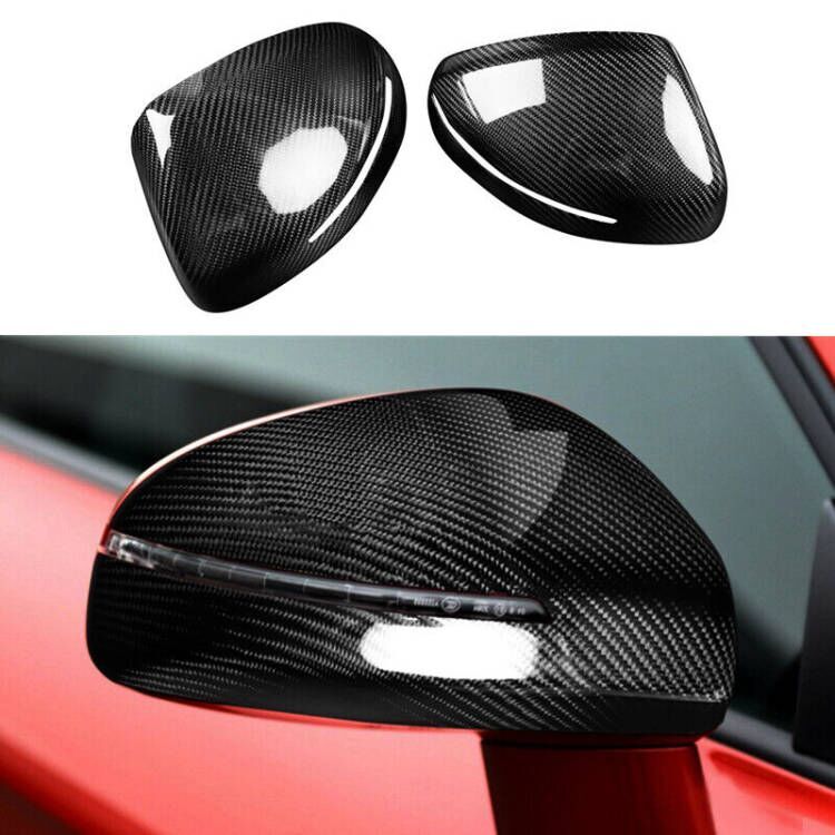 Real Carbon Fiber Rearview Mirror Cover Caps for Audi R8 2007-2012 /TT 2007-2014