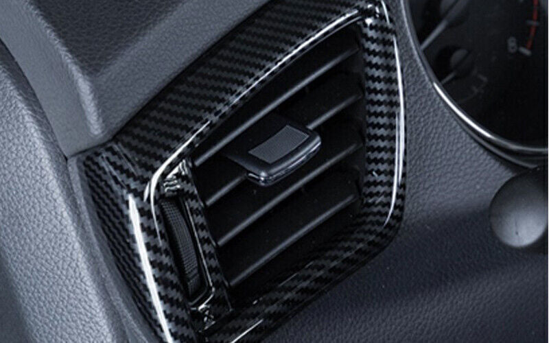 LR AC Air Outlet Vent Cover Trim for Nissan Rogue Sport 17-2021 Carbon Fiber