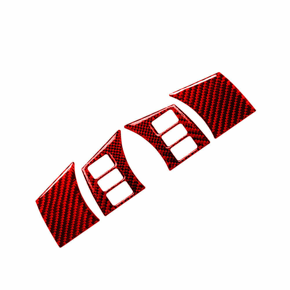 Carbon Fiber Steering Wheel Panel Cover Trim Fit for Nissan 350Z 2003-09