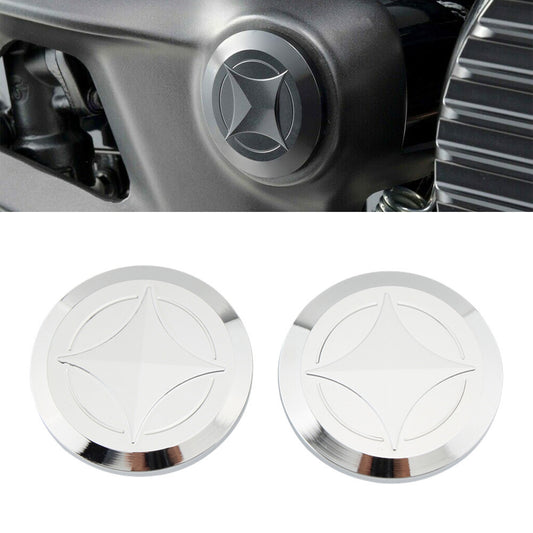 Frame Hole Plug Cap Cover Chrome for Honda GB350 NC59 CB350 2021-2022 Aluminum