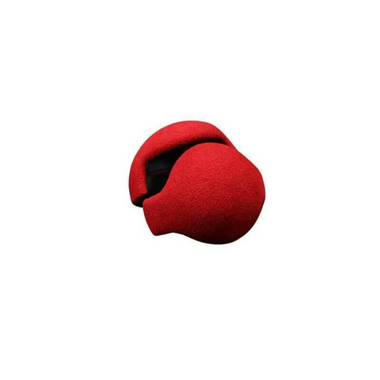 Fit for Ford for Mustang 2015-2022 Red Suede Gear Shift Knob Shifter Lever Trim 2PCS