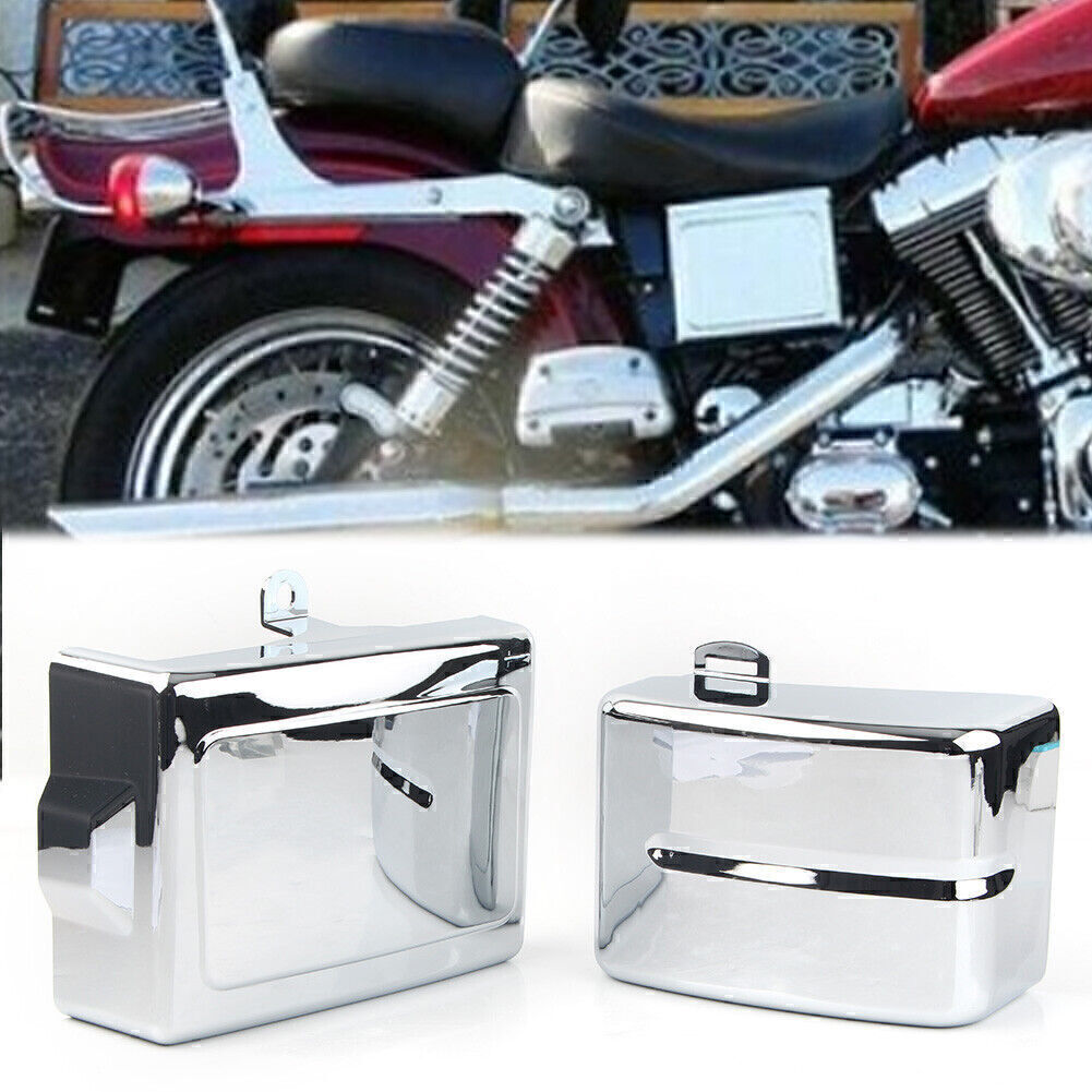 Side Battery Covers for Harley Dyna Fat Street Bob Low Rider Super Glide 2006-17