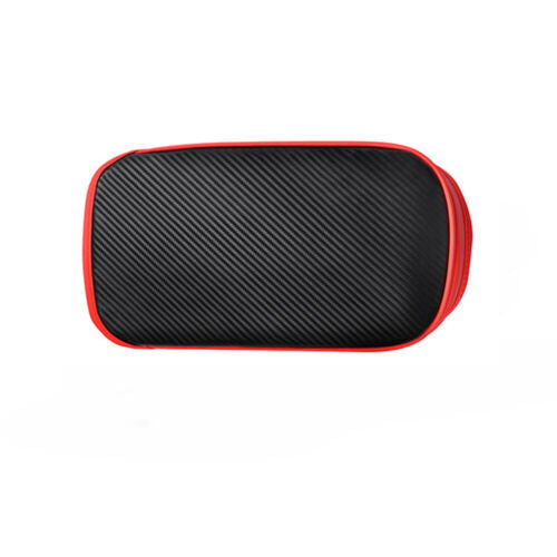 Carbon Fiber+Red Leather Center Console Armrest Cover for Honda HR-V HRV 2023-24