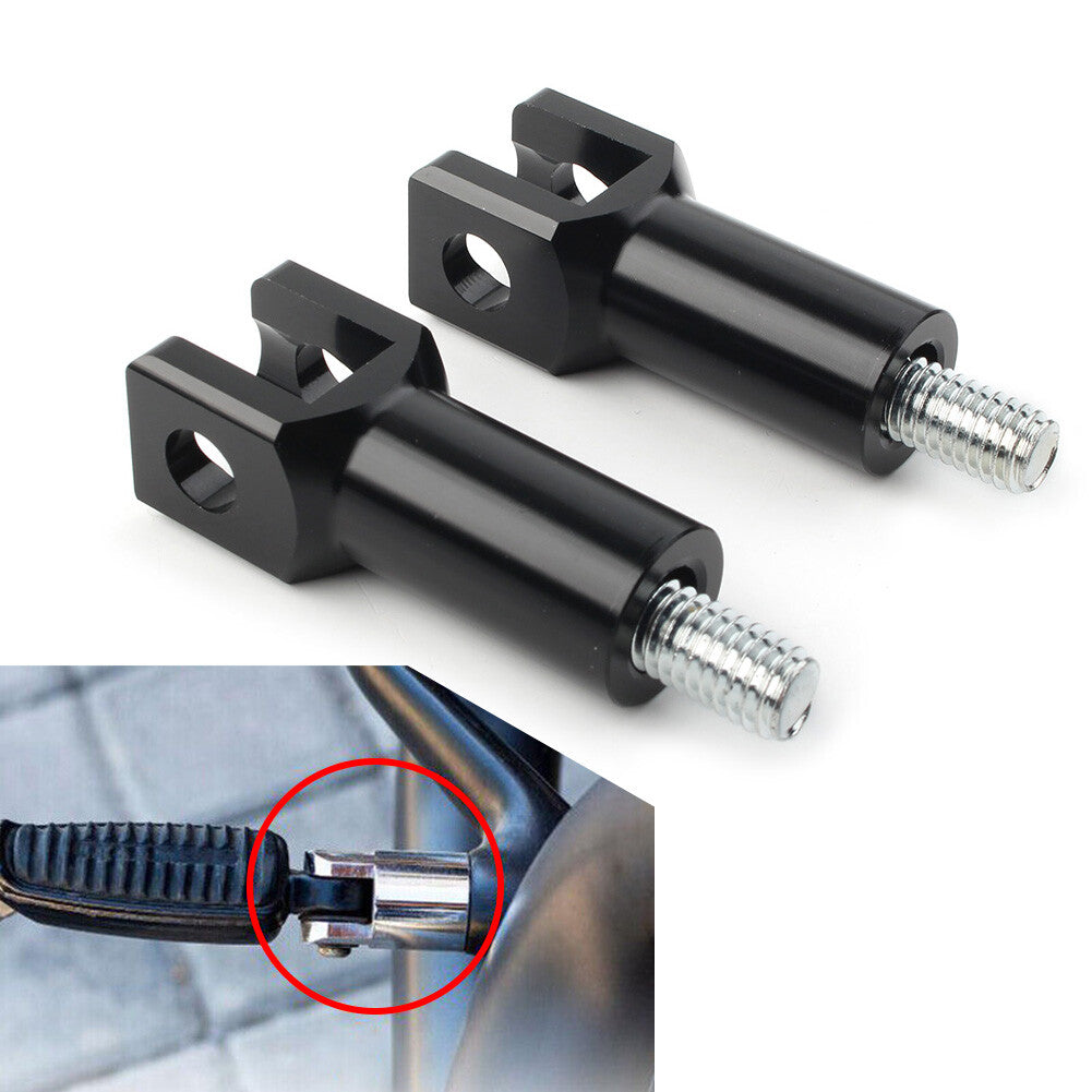 for Harley 2000-2018 2001 2002 Silver Rear Footrest Pegs Support Mount Bracket
