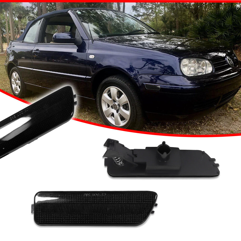Smoke black front side marker light cover suitable for Volkswagen MK4, for Golf R32, GTI, for Jetta Cabrio