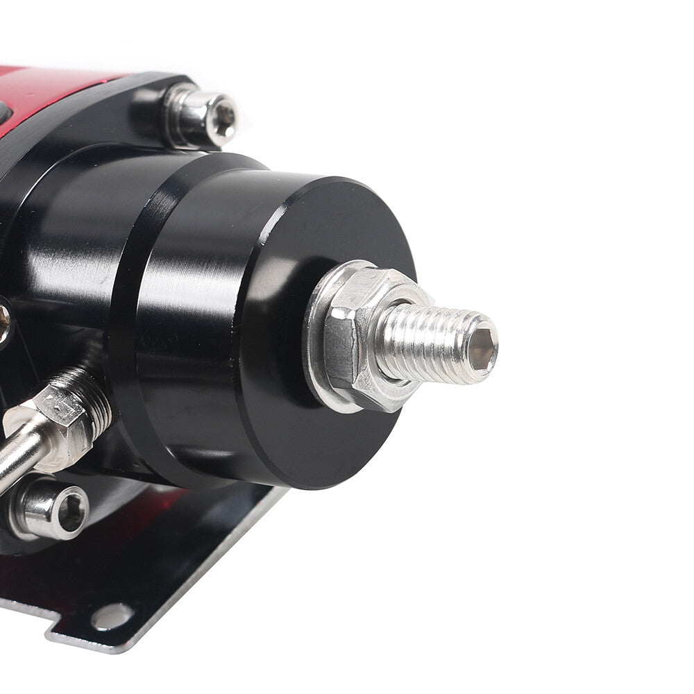 BlackRed 6AN Adjustable Fuel Pressure Regulator Kit 0-160psi Gauge AN6 Fitting