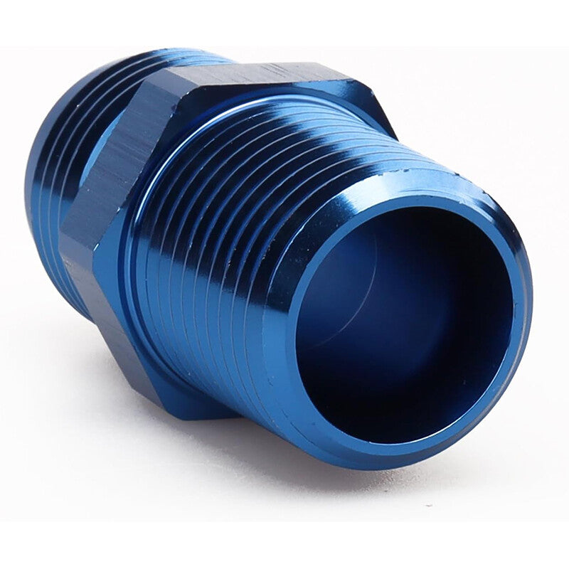 2Pcs 10AN AN10 Male Flare to 1/2 NPT Pipe Thread Fitting Adapter Aluminum Blue