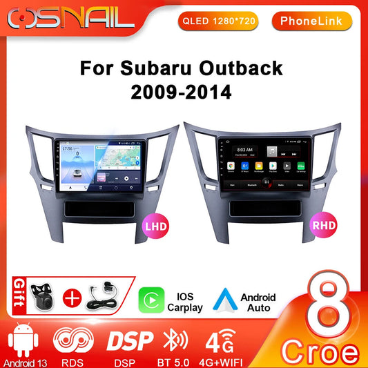Android Video Player for Subaru Outback 4 BR Legacy 5 Stereo Car Radio Navi GPS