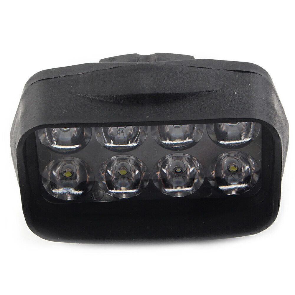 1X Motorcycle Headlight Spot Fog Light White 8-LED Headlamp For Car UTV ATV 12V