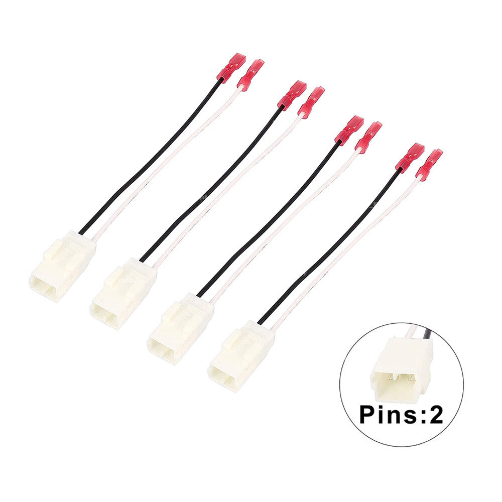 2 Pair Speaker Wiring Harness Adapter Connector For Select for Chrysler for Dodge for Ford