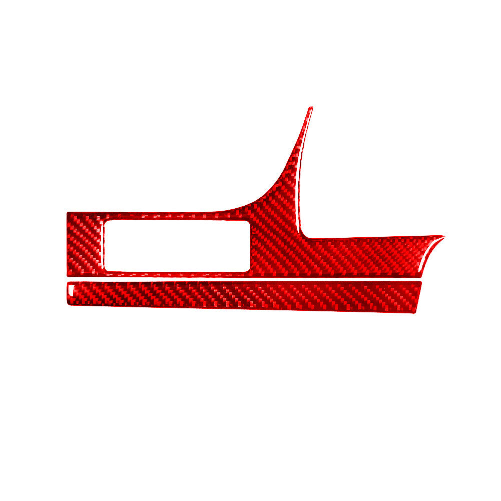 Red for Toyota for Camry 2012-2014 Carbon Fiber Lighting Control Button Frame Cover