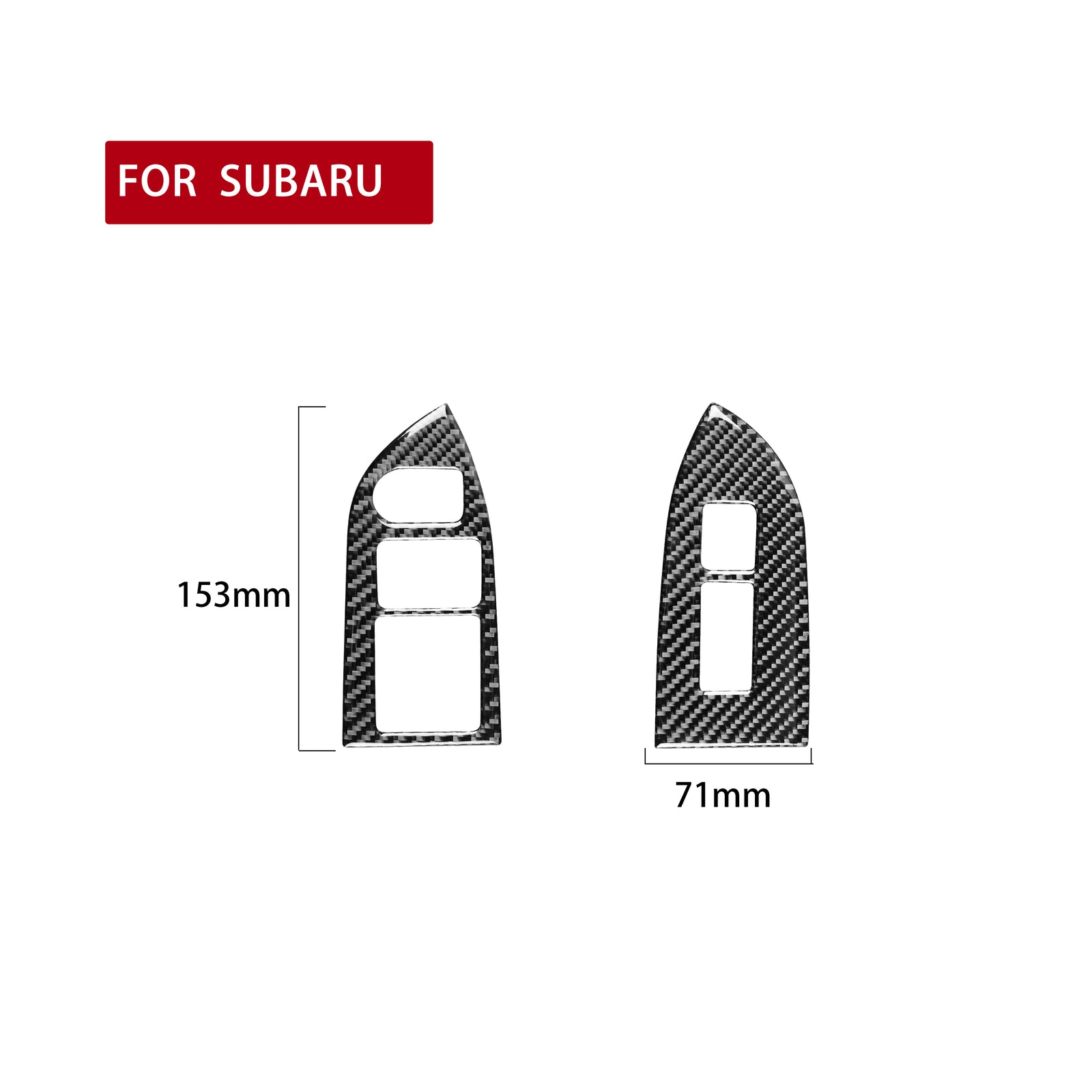 Carbon Fiber Window Lift Switch Cover Trim for Toyota 86 for Subaru BRZ 2017-2019