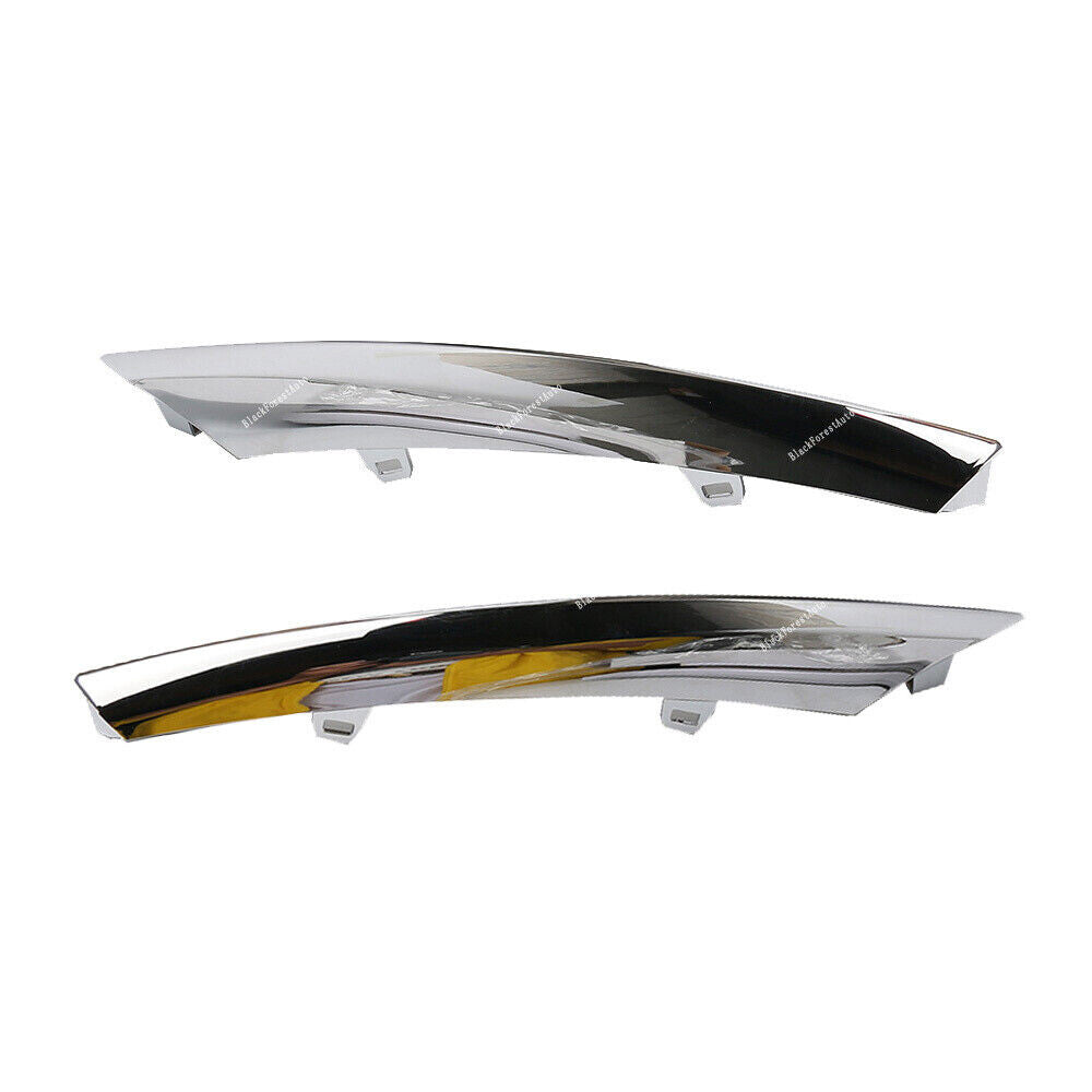 2pcs Lower Bumper Molding Trim For 2010-2015 for JAGUAR XJ Left Right Chrome