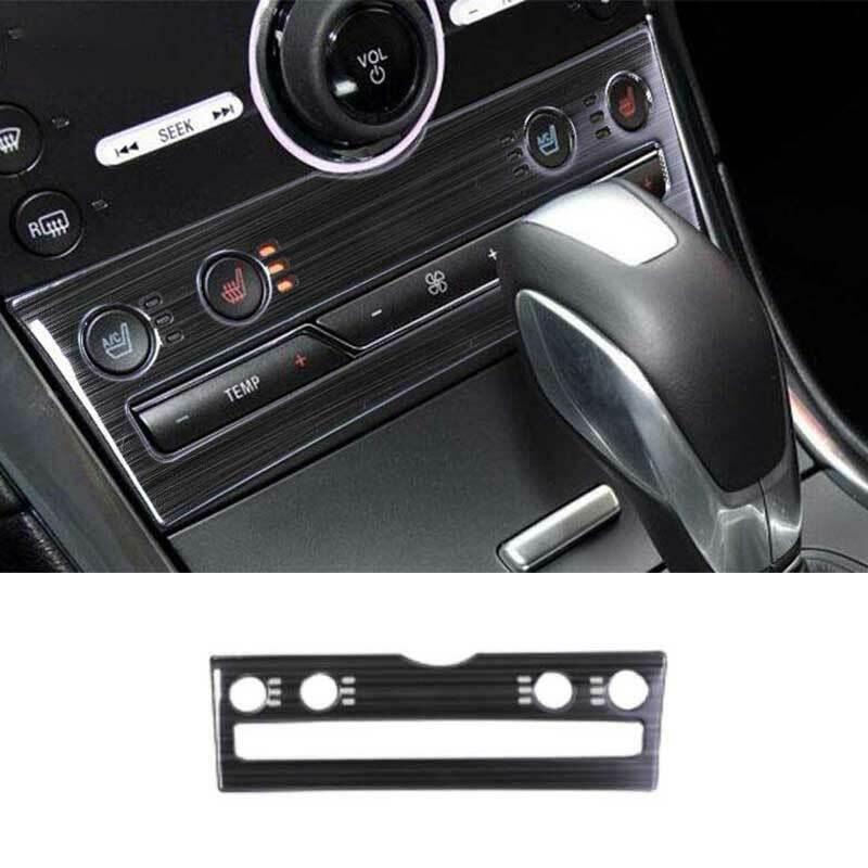 Black Titanium Central Console for Seat Heating Panel 1PCS for Ford Edge 2015-2018