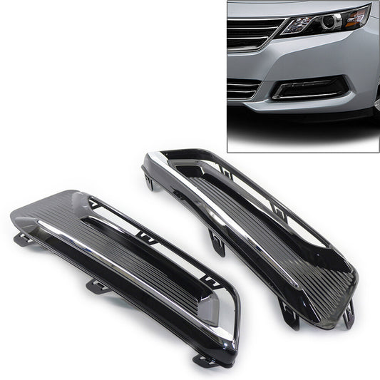 2x Car Front Bumper Fog Light Lamp Cover ABS for Chevrolet Impala 2014-2020